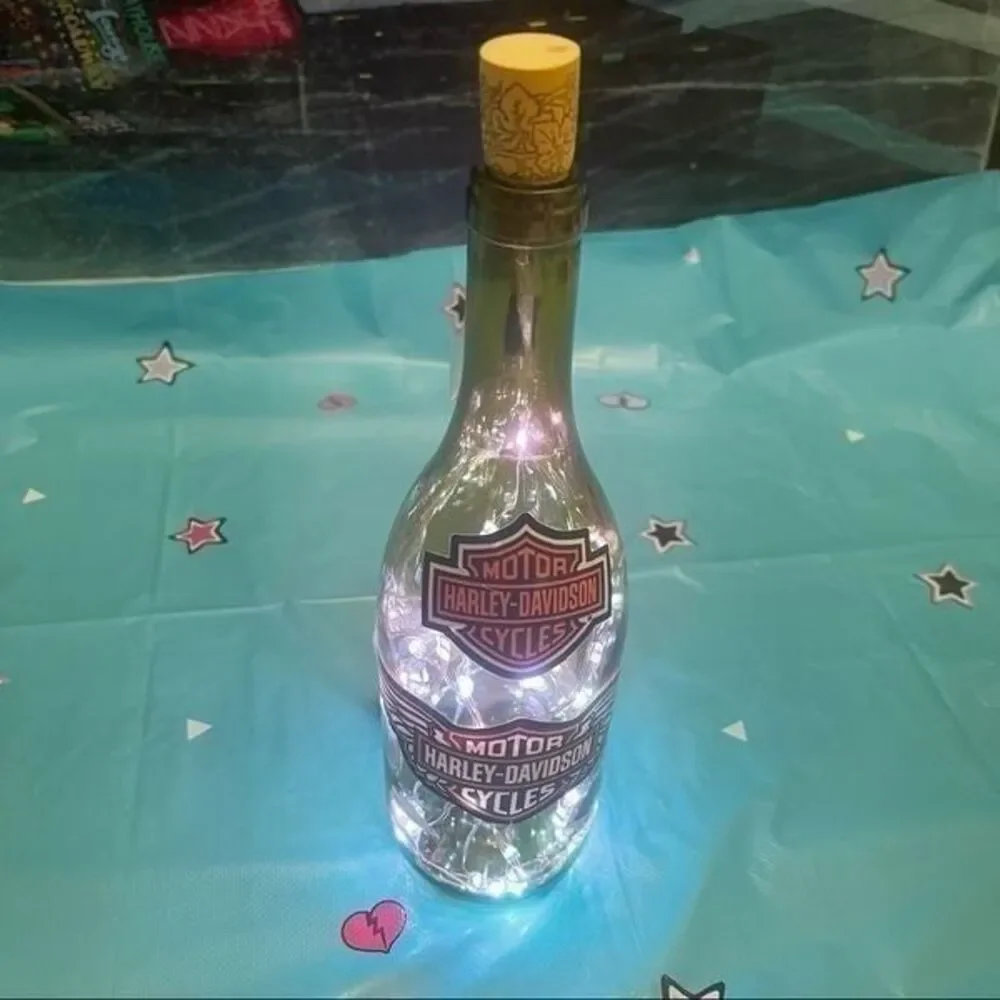 Harley Davidson Glass bottle lights